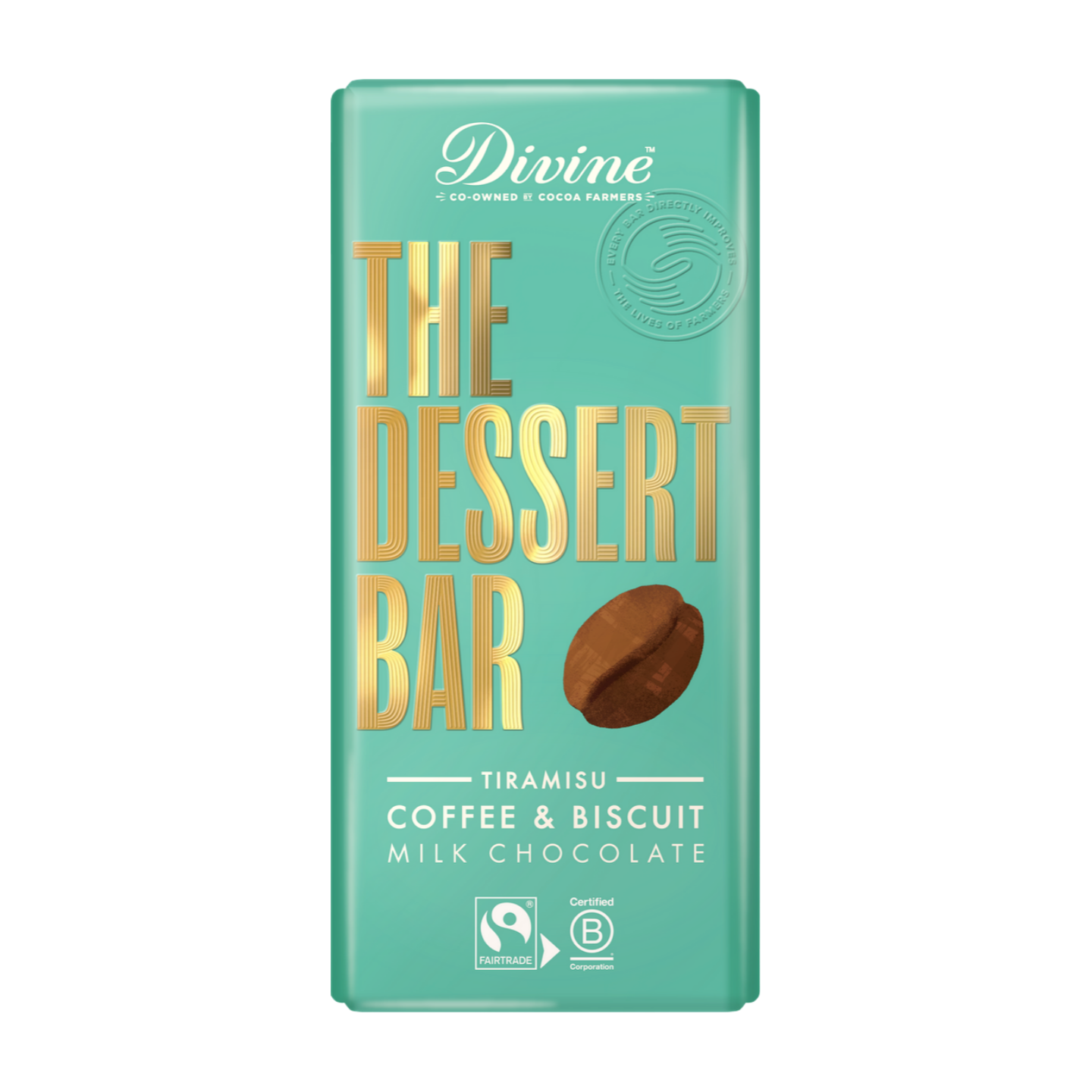 Divine Milk Chocolate Tiramisu Dessert Bar (180g)