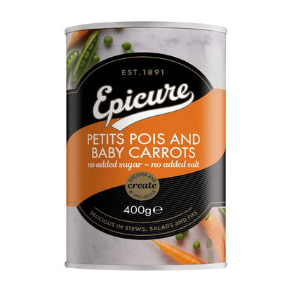 Epicure Petits Pois & Baby Carrots (400g)