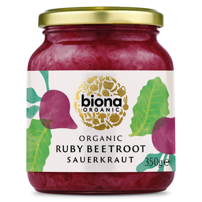 Biona Organic Ruby Beetroot Sauerkraut (350g)