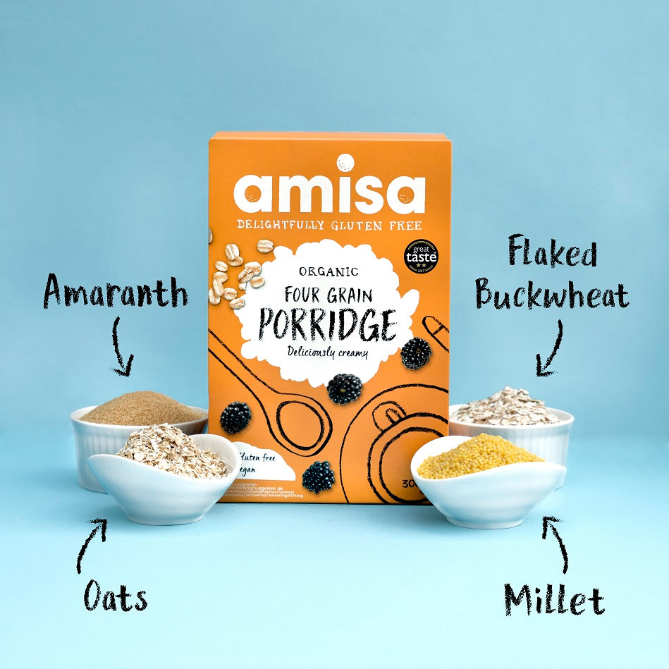 Amisa Organic Gluten Free 4 Grain Porridge (300g)