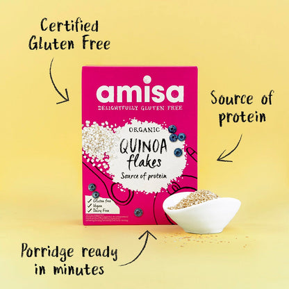Amisa Organic Gluten Free Quinoa Flakes (400g)