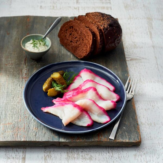 Beetroot Cured Halibut 200g
