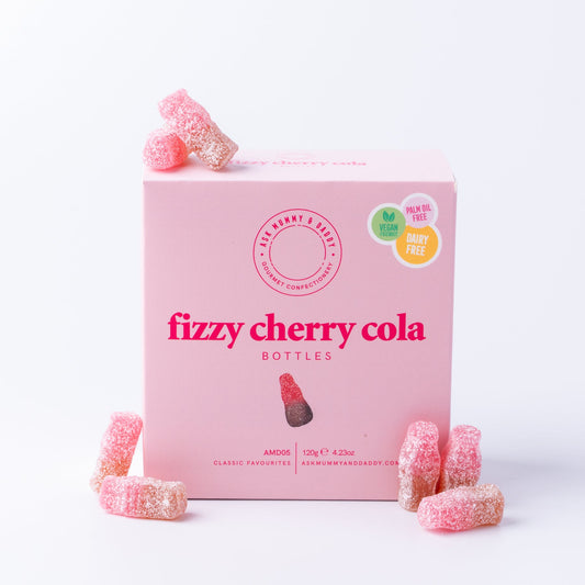 Ask Mummy & Daddy  Fizzy Cherry Cola Bottles (120g)