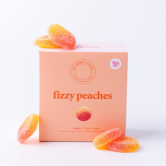 Ask Mummy & Daddy  Fizzy Peaches (120g)