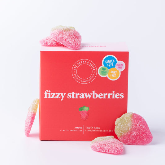 Ask Mummy & Daddy  Fizzy Strawberries (120g)