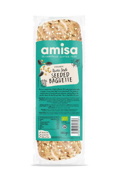 Amisa Organic Rustic Style Seeded Baguette (180g)
