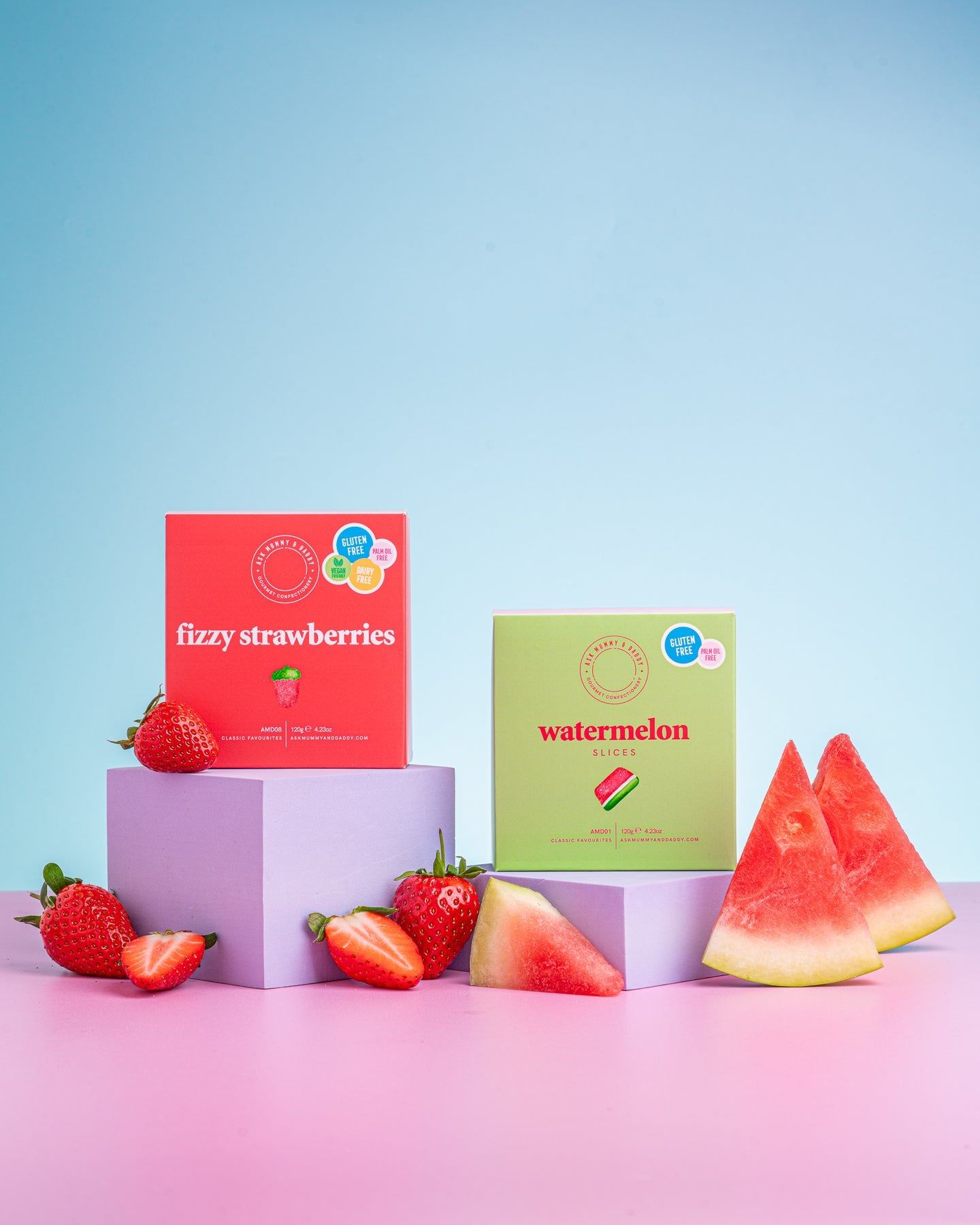 Ask Mummy & Daddy  Fizzy Strawberries (120g)