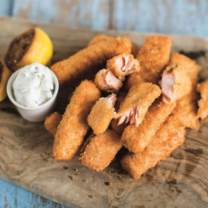 Salmon Fishfingers with Caper & Lemon Mayonnaise 500g (INCL. P & P)