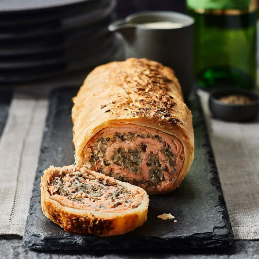 Salmon Coulibiac (Salmon Fillet En Croute) Serves 1 180g