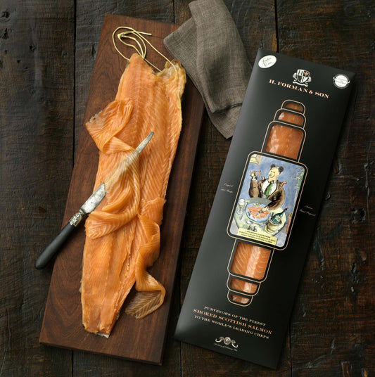 Hand Sliced side of Smoked Salmon Gift-Pack 900g