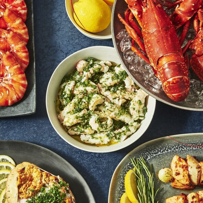 Langoustine Tails in Sauce Vierge