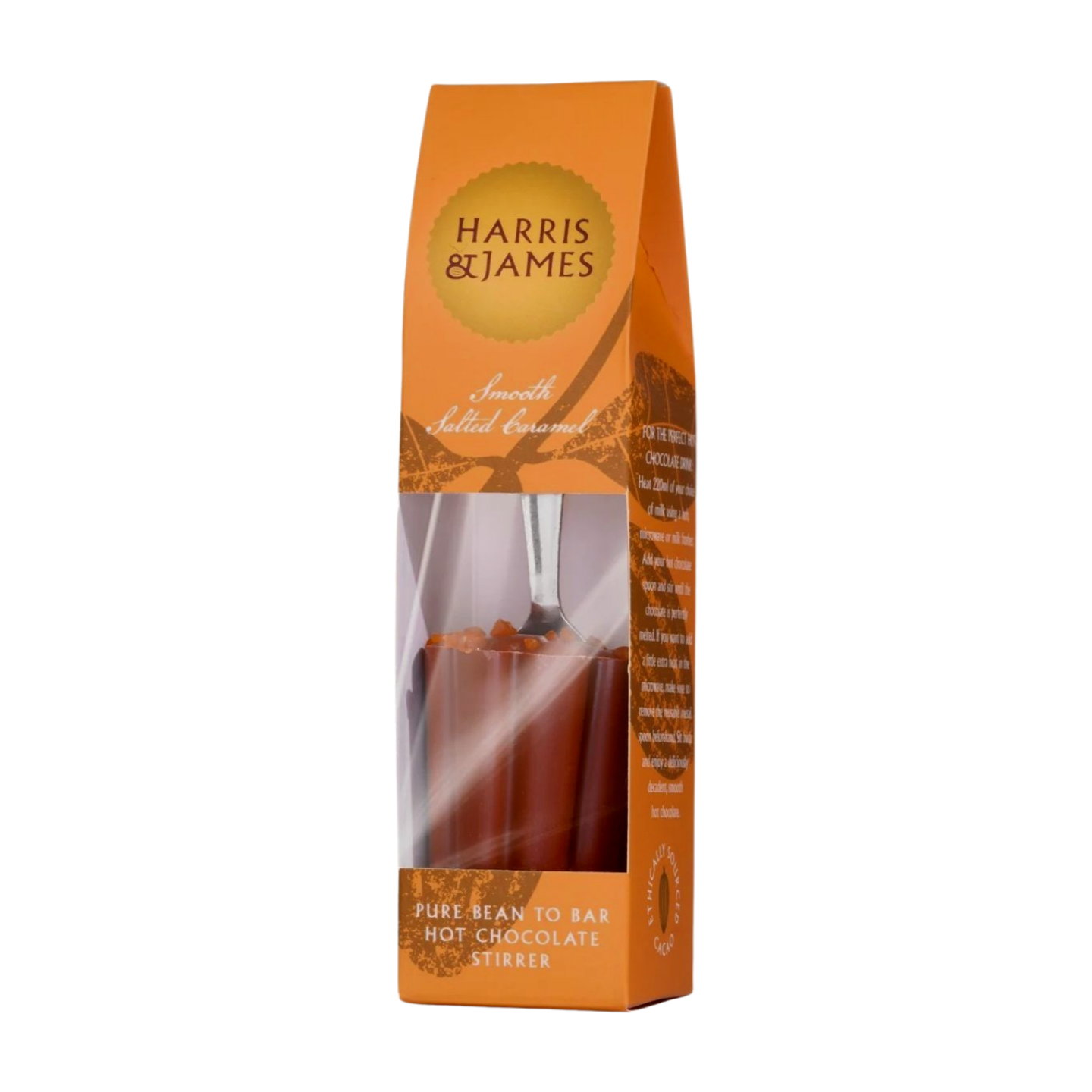 Harris & James Smooth Salted Caramel Hot Chocolate Stirrer (45g)