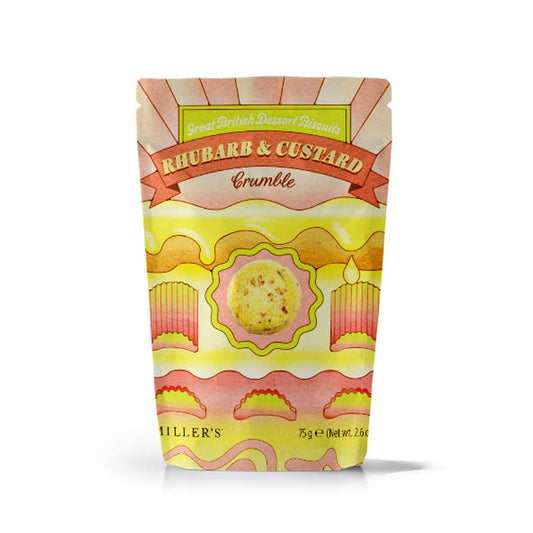 Artisan Biscuits Great British Dessert Biscuits Rhubarb & Custard Crumble (75g)