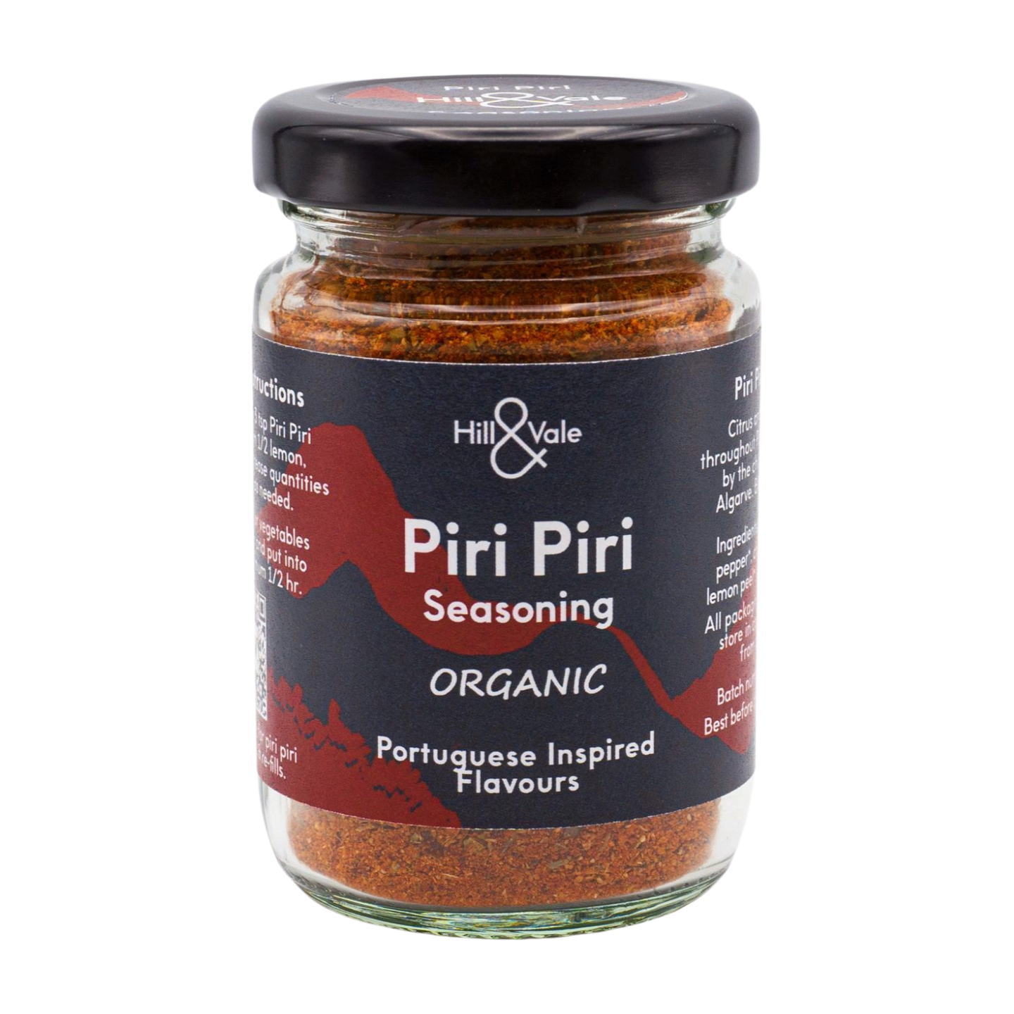 Hill & Vale Organic Piri Piri Seasoning (45g)