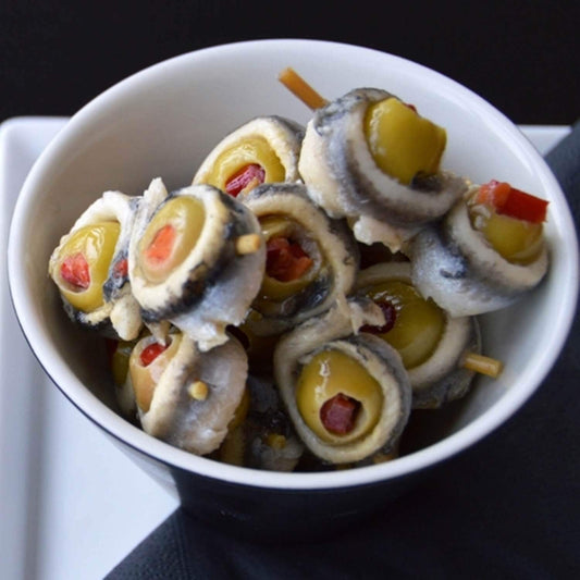 Marinated Anchovies with Olives