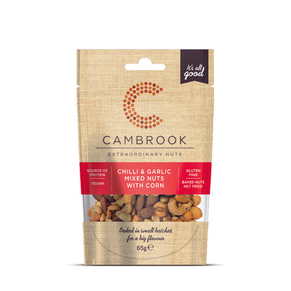 Cambrook Chilli & Garlic Mixed Nuts with Corn (65g)
