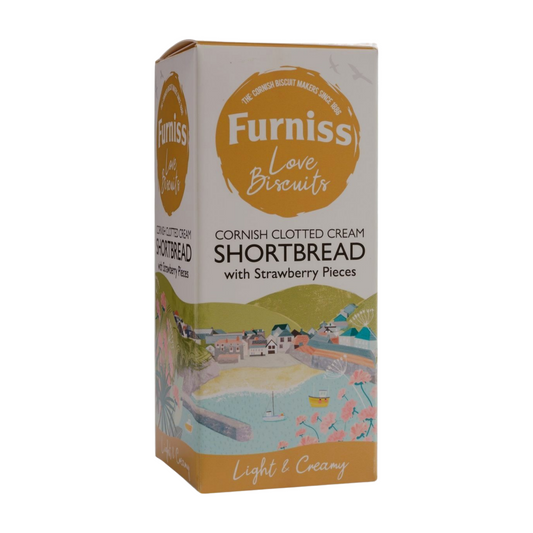 Furniss Cornish Clotted Cream Shortbread with Strawberry Pieces (180g)