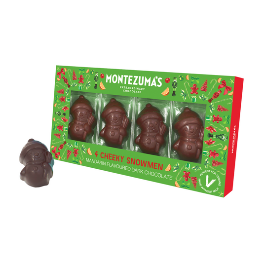 Montezuma's Mandarin Dark Chocolate Cheeky Snowmen (55g)