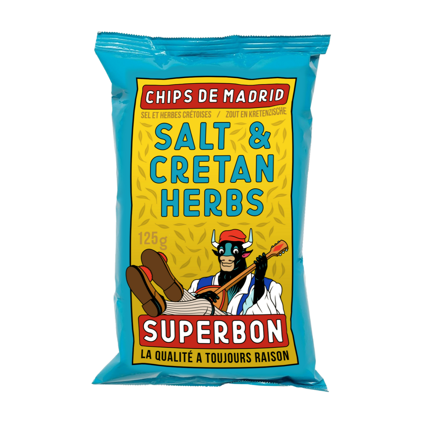 Superbon Salt & Cretan Herbs Chips De Madrid (125g)