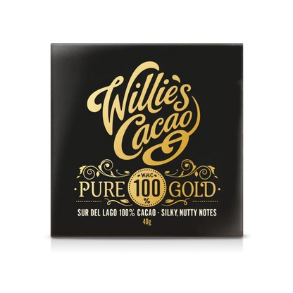 Willie's Cacao Pure Gold 100% Cacao Chocolate (40g)