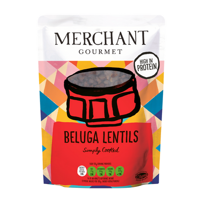 Merchant Gourmet Beluga Lentils Simply Cooked (250g)