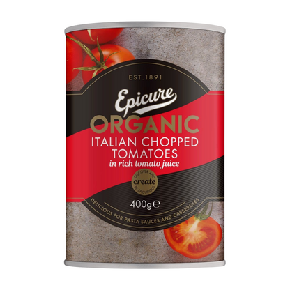 Epicure Organic Chopped Italian Tomatoes (400g)
