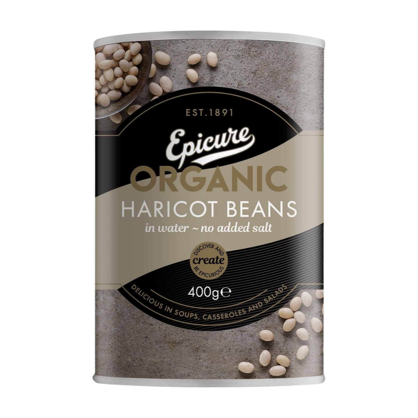 Epicure Organic Haricot Beans (400g)