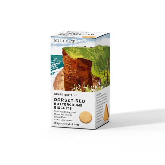 Artisan Biscuits Grate Britain® Smoked Dorest Red Buttercrumbed Biscuits (125g)