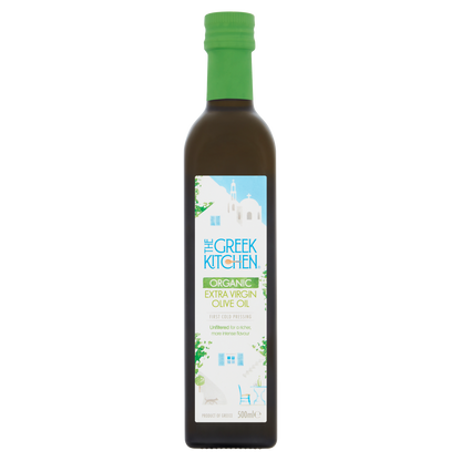 The Greek Kitchen Organic Unfiltered Extra Virgin Olive Oil (500ml)