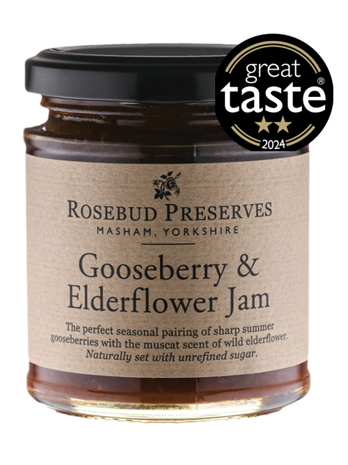 Rosebud Preserves Gooseberry & Elderflower Jam | 227g