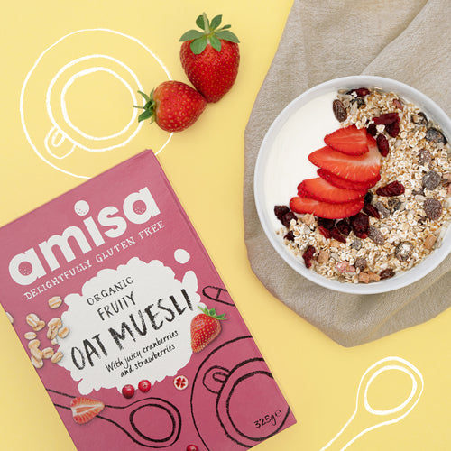 Amisa Organic Gluten Free Fruity Oat Muesli (325g)