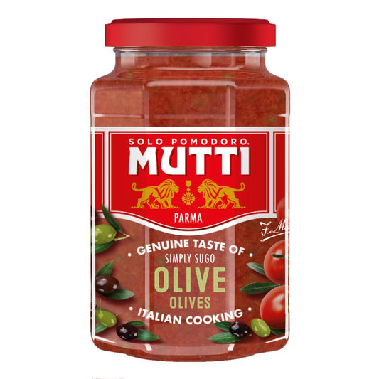 Mutti Pasta Sauce with Olives (400g)